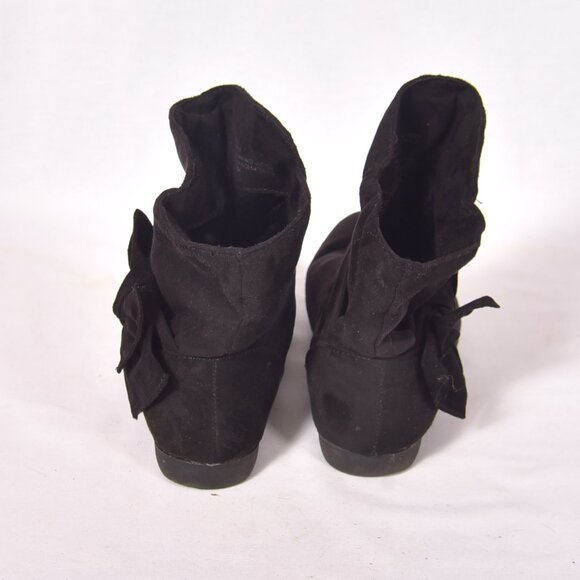 Rampage Black Faux Suede Boots Benji Size 6M - Picture 6 of 9